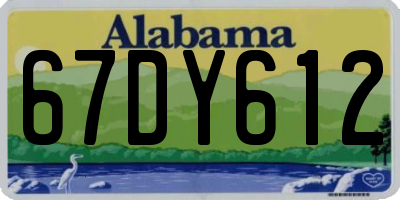 AL license plate 67DY612