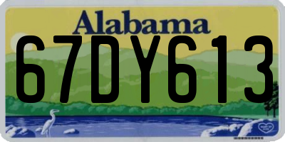 AL license plate 67DY613