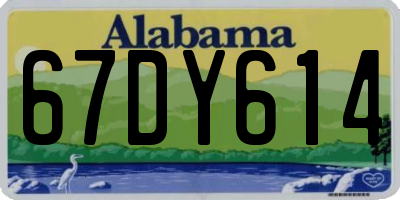 AL license plate 67DY614