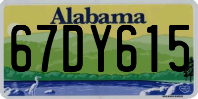 AL license plate 67DY615