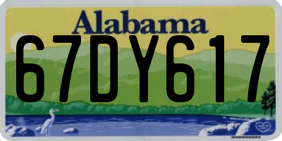 AL license plate 67DY617