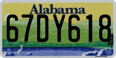 AL license plate 67DY618