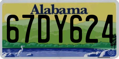 AL license plate 67DY624