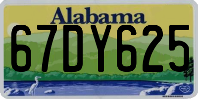 AL license plate 67DY625