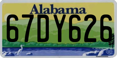 AL license plate 67DY626