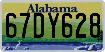 AL license plate 67DY628