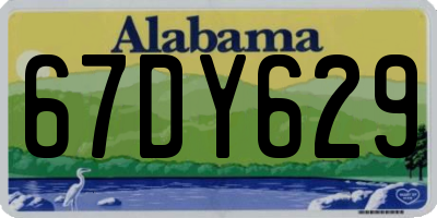 AL license plate 67DY629