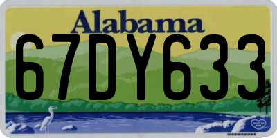 AL license plate 67DY633