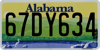 AL license plate 67DY634