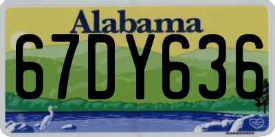 AL license plate 67DY636