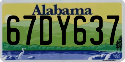 AL license plate 67DY637