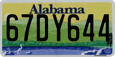 AL license plate 67DY644