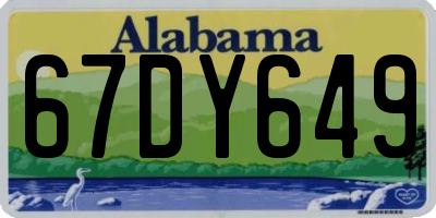 AL license plate 67DY649