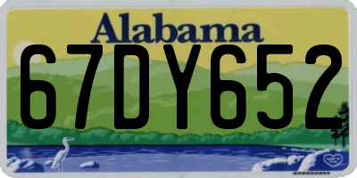 AL license plate 67DY652