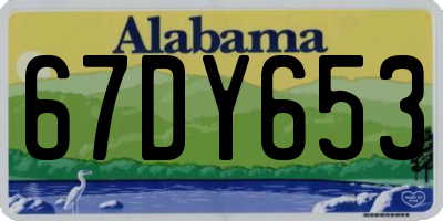 AL license plate 67DY653