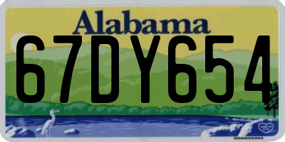 AL license plate 67DY654