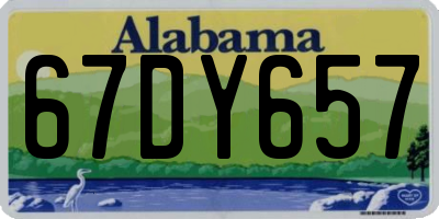 AL license plate 67DY657