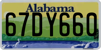 AL license plate 67DY660