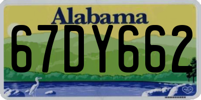 AL license plate 67DY662