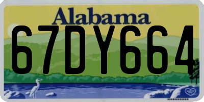 AL license plate 67DY664