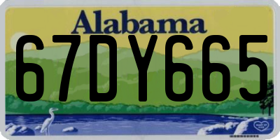 AL license plate 67DY665