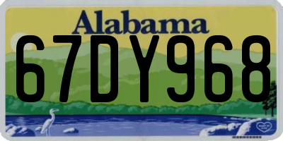 AL license plate 67DY968