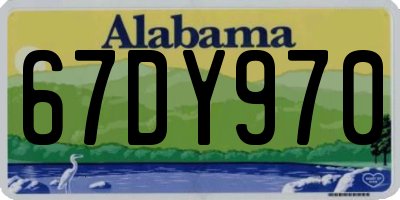 AL license plate 67DY970