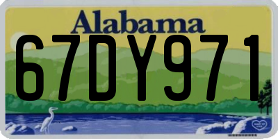 AL license plate 67DY971