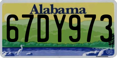 AL license plate 67DY973