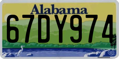 AL license plate 67DY974