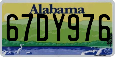 AL license plate 67DY976