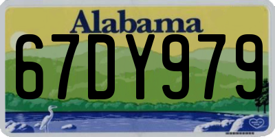 AL license plate 67DY979