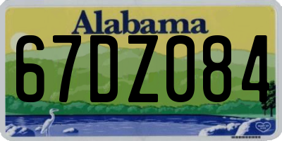 AL license plate 67DZ084