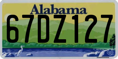 AL license plate 67DZ127