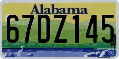AL license plate 67DZ145