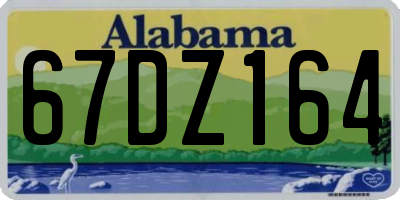 AL license plate 67DZ164