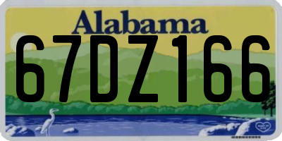 AL license plate 67DZ166
