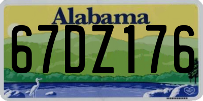 AL license plate 67DZ176