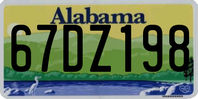 AL license plate 67DZ198