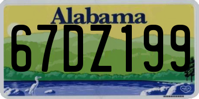 AL license plate 67DZ199