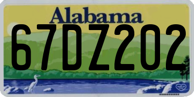 AL license plate 67DZ202