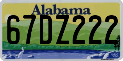 AL license plate 67DZ222