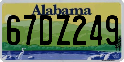AL license plate 67DZ249