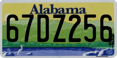 AL license plate 67DZ256