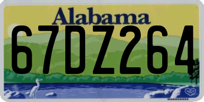 AL license plate 67DZ264
