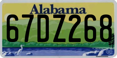 AL license plate 67DZ268