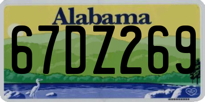 AL license plate 67DZ269