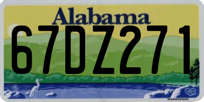 AL license plate 67DZ271