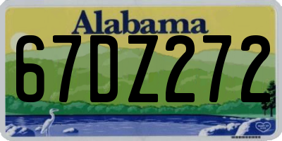 AL license plate 67DZ272