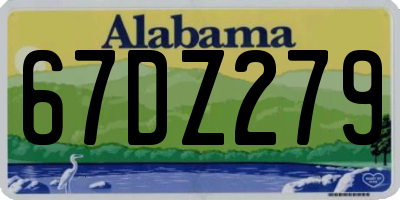 AL license plate 67DZ279